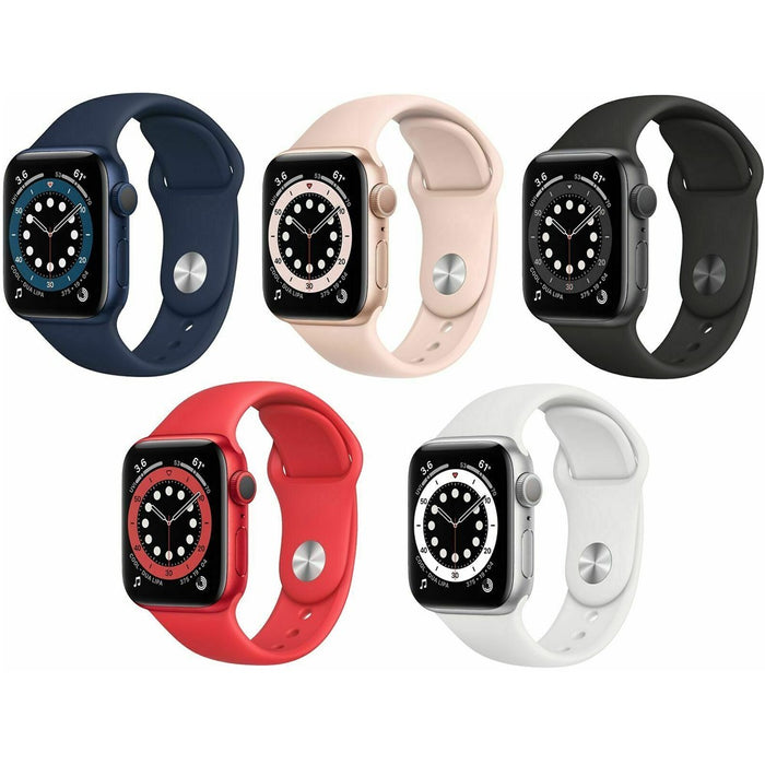 Apple Watch Series 6 (44mm, Wi-Fi, 4G LTE) 1.78" Fully Unlocked w/ Aluminum Case (Excellent - Refurbished)