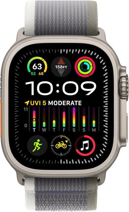 Apple Watch Ultra 2 (49 mm, Wi-Fi, GPS + 4G LTE) Totalmente desbloqueado (marco de titanio) (Excelente - Reacondicionado)