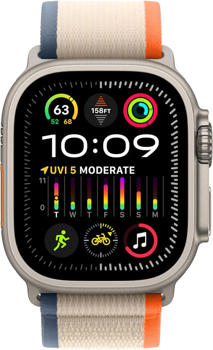 Apple Watch Ultra 2 (49mm, Wi-Fi, GPS + 4G LTE) Fully Unlocked (Titanium Frame) (Excellent - Refurbished)