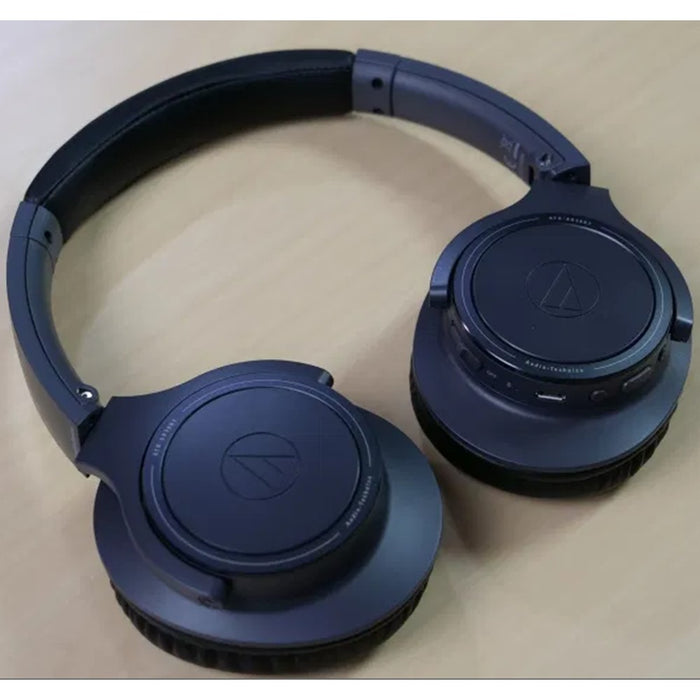 Audio-Technica ATH-SR30BT (40mm, 70 Hours Bat.) Bluetooth Wireless Headphones (Excellent - Refurbished, Charcoal Gray)