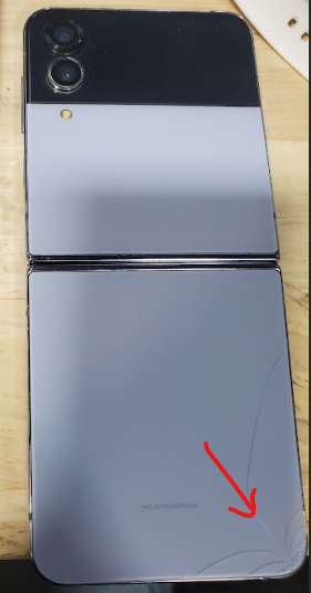 SAMSUNG Galaxy Z Flip4 5G (128GB, 8GB) 6.7" Fully Unlocked *READ DESCRIPTION** (For Parts | Non-Functional, Blue)