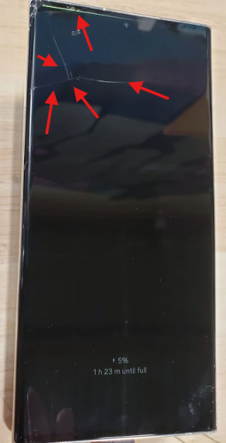 SAMSUNG Galaxy S23 Ultra 5G (256GB, 8GB) 6.8" Unlocked **READ DESCRIPTION** (For Parts | Non-Functional, Phantom Black)