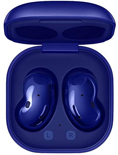 Auriculares inalámbricos Samsung Galaxy Buds Live SM-R180 con cancelación activa de ruido (modelos iOS y Android) (excelentes, reacondicionados, azul místico (edición limitada))