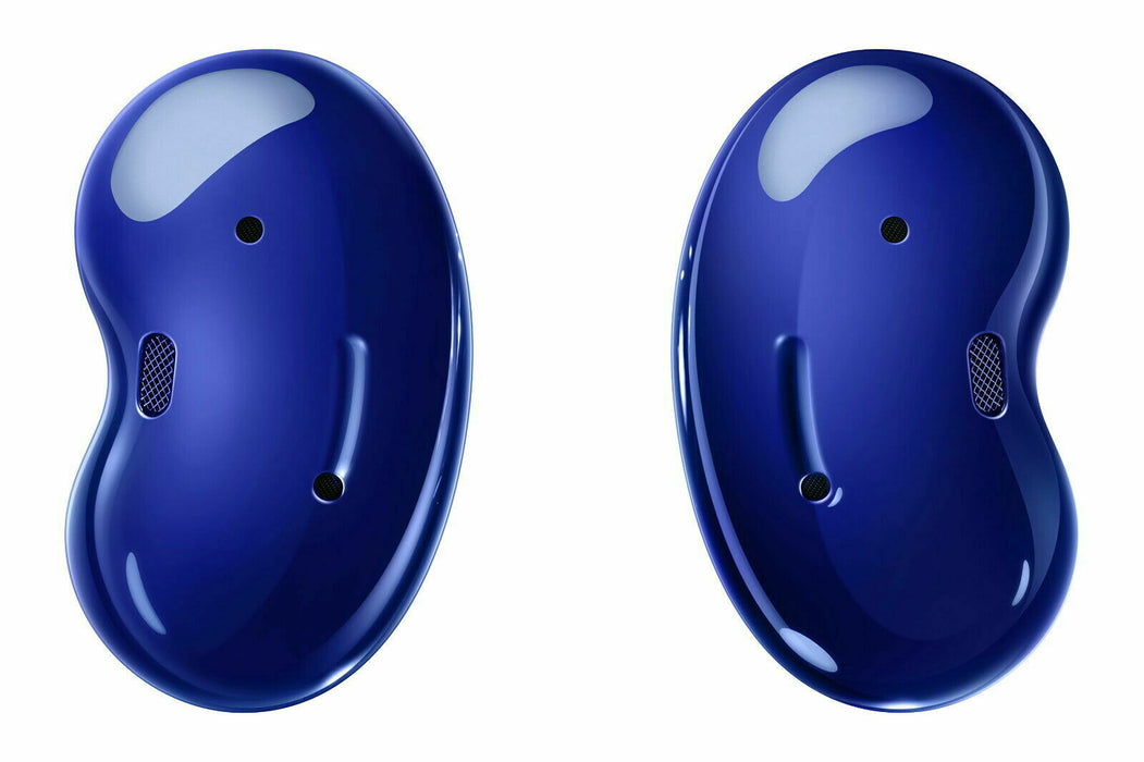 Auriculares inalámbricos Samsung Galaxy Buds Live SM-R180 con cancelación activa de ruido (modelos iOS y Android) (excelentes, reacondicionados, azul místico (edición limitada))