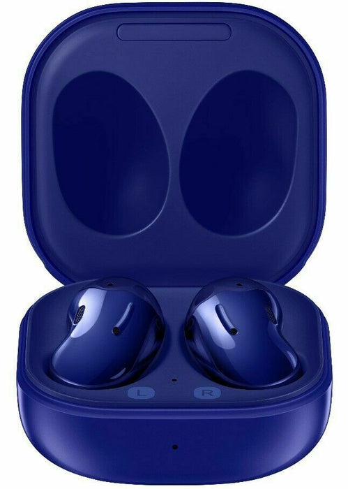 Auriculares inalámbricos Samsung Galaxy Buds Live SM-R180 con cancelación activa de ruido (modelos iOS y Android) (excelentes, reacondicionados, azul místico (edición limitada))