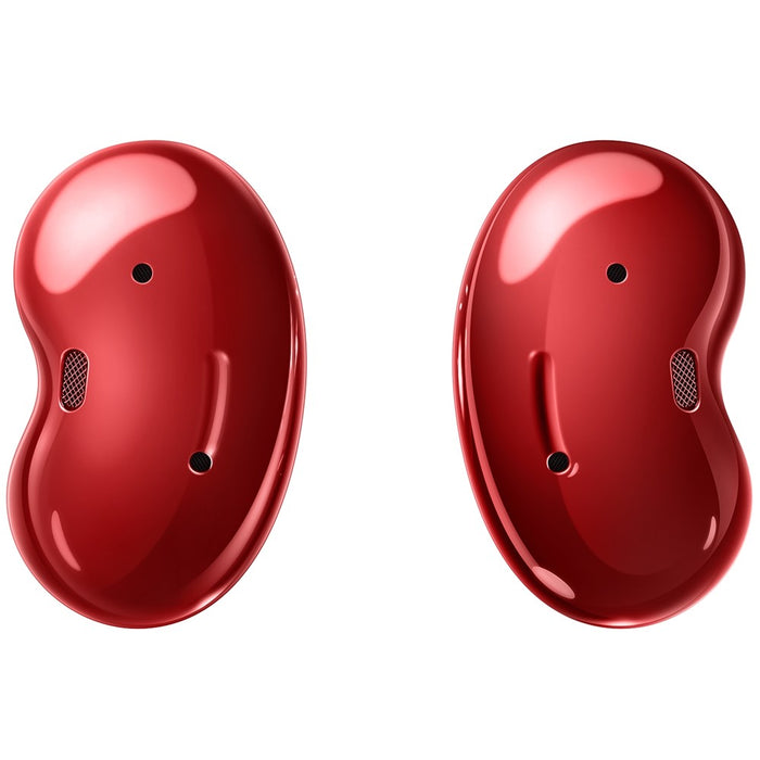 Auriculares inalámbricos Samsung Galaxy Buds Live SM-R180 con cancelación activa de ruido (modelos iOS y Android) (excelentes, reacondicionados, Mystic Red (edición limitada))