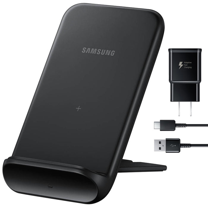 Base de carga inalámbrica convertible SAMSUNG de 9 W con Fast Cube de 15 W EP-N3300T (Excelente, reacondicionada, negra)