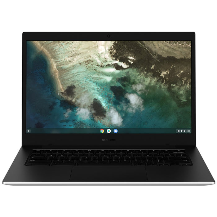 Samsung Galaxy Chromebook Go (32 GB, WiFi + 4G) Pantalla LCD de 14" defectuosa (solo para piezas/no funciona, color plateado)