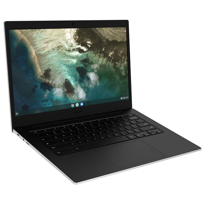 SAMSUNG Galaxy Chromebook Go (32 GB, 4 GB, WiFi + 4G) Laptop desbloqueada de 14" con conexión celular (plateada)