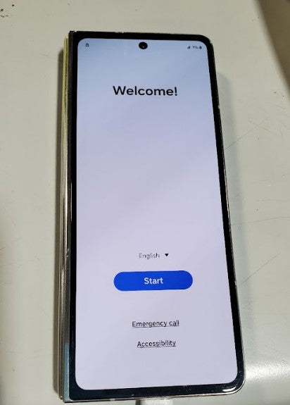 Samsung Galaxy Z Fold5 5G (256GB, 12GB) 7.6" Factory Unlocked *READ DESCRIPTION* (For Parts | Non-Functional, Cream)