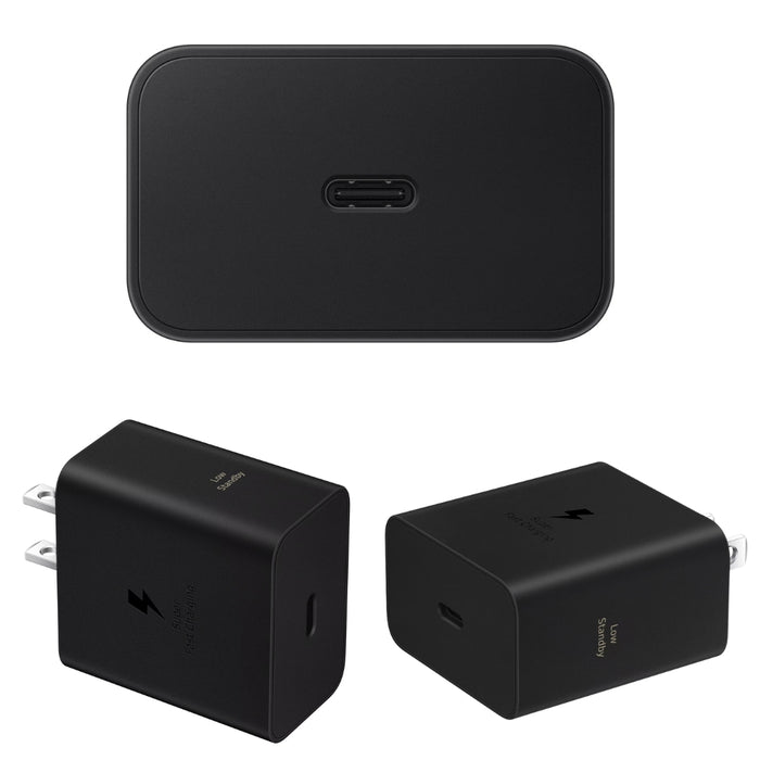 Samsung Official 60W USB-C Super Fast Charging Wall Charger (Retail Pack, Black) ()