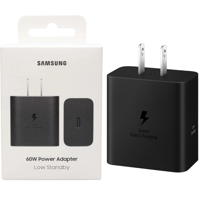 Samsung Official 60W USB-C Super Fast Charging Wall Charger (Retail Pack, Black) ()