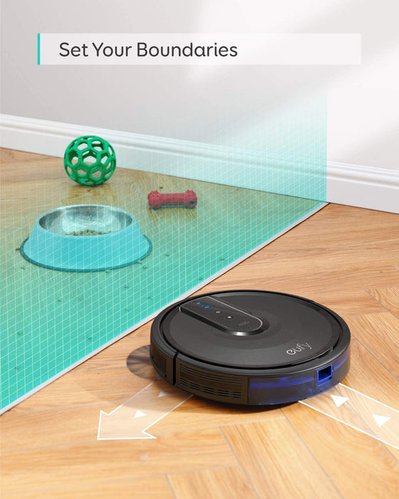 Aspiradora inteligente ultradelgada Eufy RoboVac 35C con WiFi y control por aplicación para mascotas (negra)