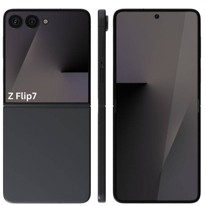 SAMSUNG Galaxy Z Flip7 5G (512GB, 12GB) 6.9" Fully Unlocked US & Global F766U (Renewed | Clean Screen, Jet Black)