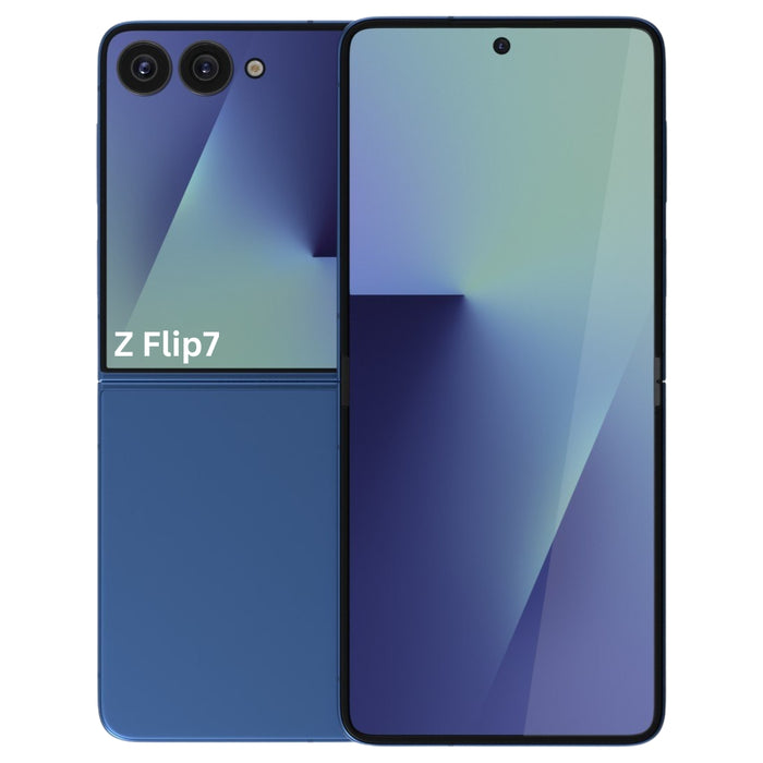 SAMSUNG Galaxy Z Flip7 5G (256GB, 12GB) 6.9" Fully Unlocked US & Global F766U (Renewed | Pre-Loved, Blue)