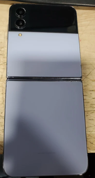 SAMSUNG Galaxy Z Flip4 5G (256GB, 8GB) 6.7" Ful Unlocked***READ DESCRIPTION*** (Renewed | Smart Saver, Blue)