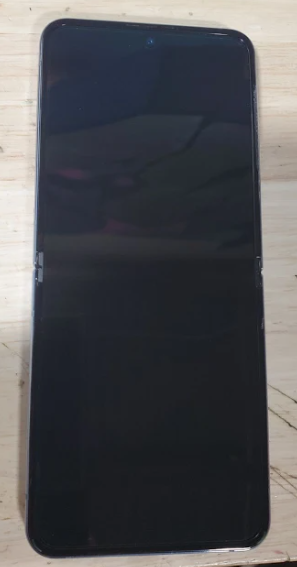 SAMSUNG Galaxy Z Flip4 5G (256GB, 8GB) 6.7" Fully Unlocked, *eSIM ONLY F721U* (Renewed | Smart Saver, Blue)