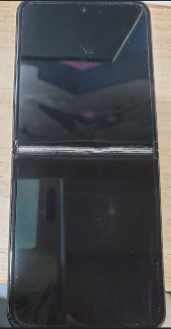 SAMSUNG Galaxy Z Flip3 5G (128GB, 8GB) 6.7" ***READ DESCRIPTION*** (For Parts | Non-Functional, Phantom Black)