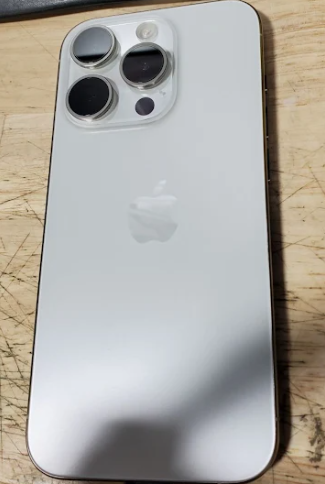 Original OLED Display Screen + Cams  + Housing + Bat OF iPhone 15 Pro (512GB, 8GB) (For Parts | Non-Functional, White Titanium)