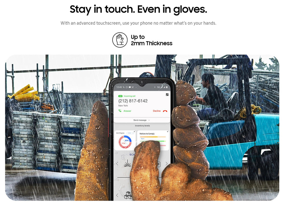 Samsung Galaxy XCover6 Pro 5G (128GB, 6GB) 6.6" TMOBILE Locked 5G / 4G LTE G736U (Renewed | Smart Saver, Black)