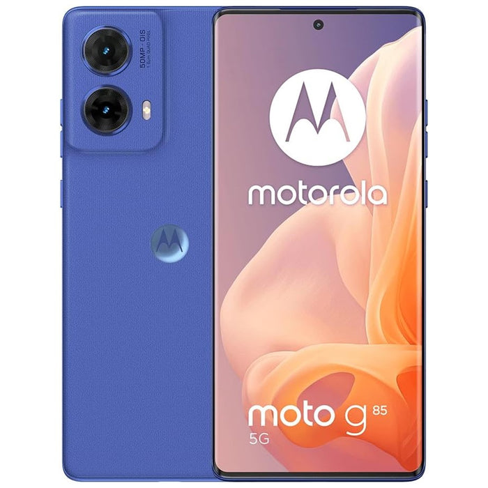 Moto G85 5G (256GB, 8GB) 6.67" GSM Unlocked Global 5G / 4G LTE XT2427-1 (Excellent - Refurbished, Cobalt Blue)