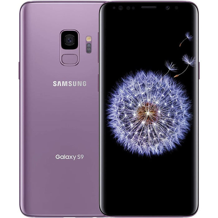 SAMSUNG Galaxy S9 (64 GB, 4 GB) 5.8" (GSM + CDMA) Desbloqueado G960U (Excelente - Reacondicionado, Lila Púrpura)