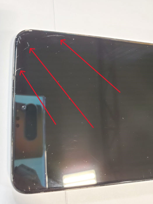 SAMSUNG, G996U S21+ 128GB BLACK,  Functional Parts: INTERNAL COMPONENTS Defect: LCD  is cracked and a lose connector (For Parts Only / Not Working, Phantom Black)