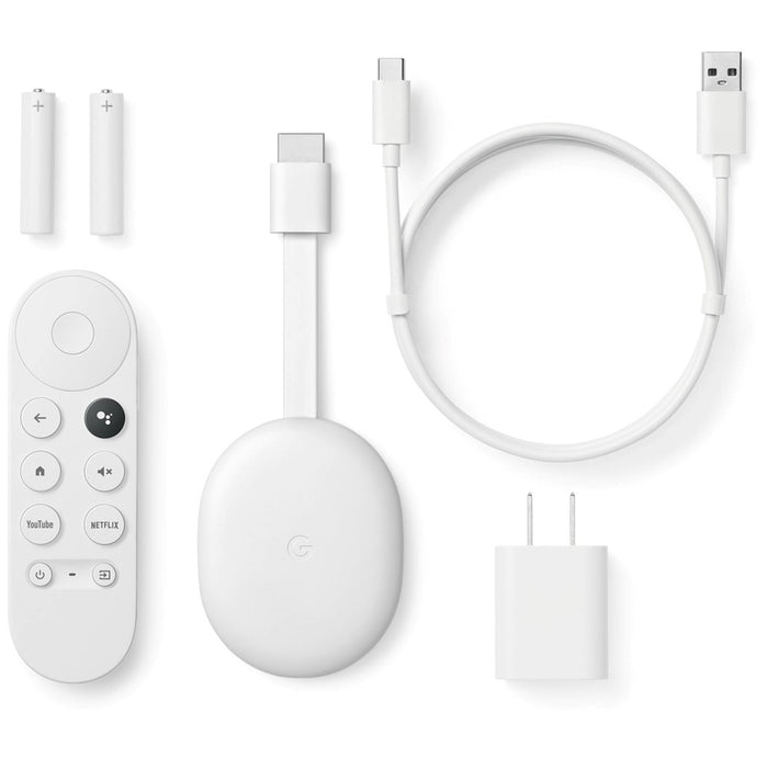 Dispositivo de transmisión multimedia en alta definición Google Chromecast con Google TV - GA03131-US (nieve) (nieve)