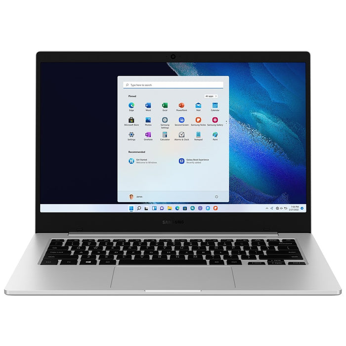 Samsung Galaxy Book Go (256 GB, 8 GB, Wi-Fi + 5G/4G) 14" PEQUEÑA GRIETA EN LA PARTE POSTERIOR (Aceptable - Reacondicionado, Plata)