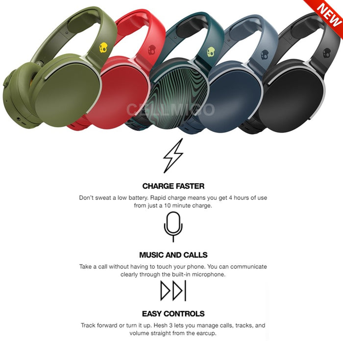 Skullcandy Hesh 3 Wireless Over-Ear Bluetooth Headphones - US Model S6HTW