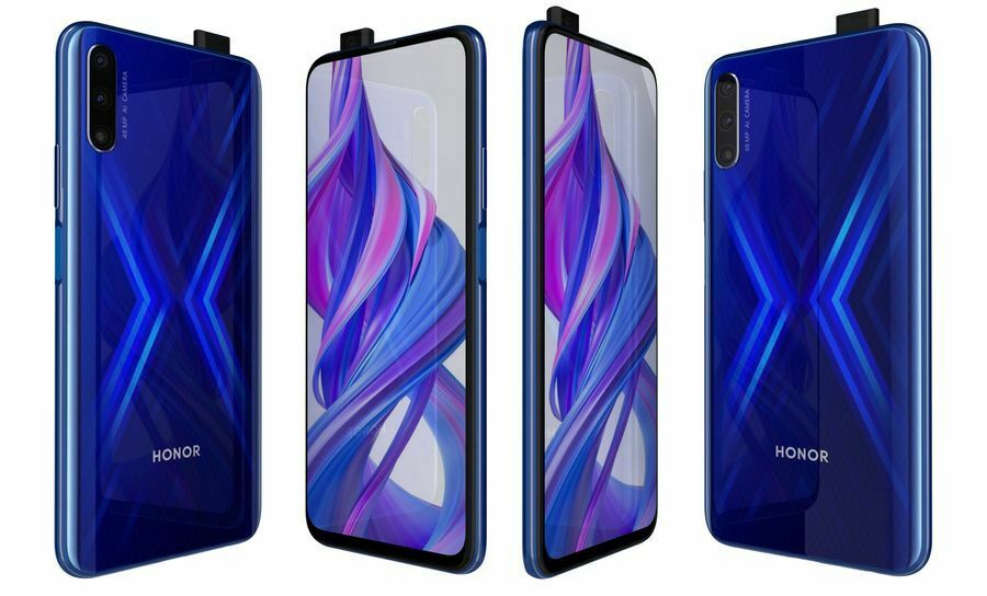 Honor 9X (128GB, 6GB) Dual SIM GSM - FOR PARTS ONLY (For Parts Only / Not Working, Blue)