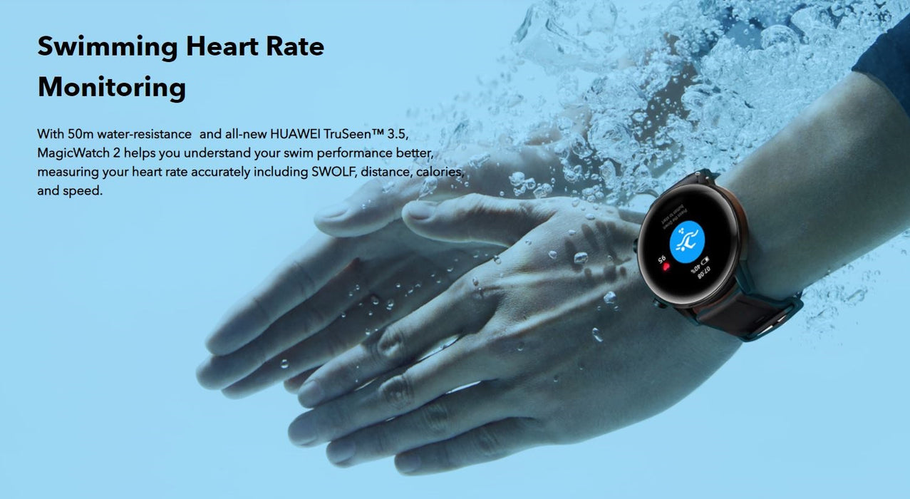 Reloj inteligente Honor MagicWatch2 de 42 mm y 1,2", resistente al agua hasta 5 ATM - HBE-B19