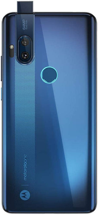 Motorola One Hyper (128GB, 4GB) 6.5" Dual SIM 4G LTE GSM Unlocked XT2027-1(Blue) (Excellent - Refurbished, Blue)