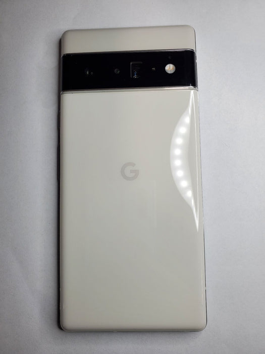 Google Pixel 6 Pro 5G BLANCO (128 GB, 12 GB) G8VOU - MDM BLOQUEADO - SOLO PARA PIEZAS (Solo para piezas/No funciona, blanco nublado)