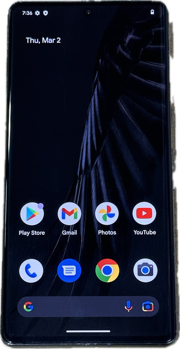 Google Pixel 7 Pro 5G (128 GB, 12 GB) 6.7" Totalmente desbloqueado (GSM + Verizon) GE2AE (Aceptable - Reacondicionado, Obsidian)