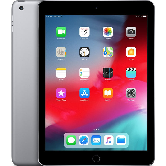 Apple iPad 6th Gen. (32GB, 2018) 9.7" Wi-Fi only Space Gray (Excellent - Refurbished, Gray)