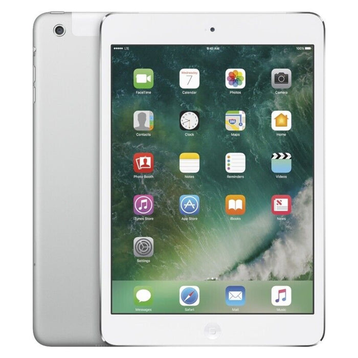 Apple iPad Mini 2 (Wi-Fi + 4G LTE Cellular, 16GB) 7.9" Fully Unlocked GSM + CDMA (Excellent - Refurbished, Silver)