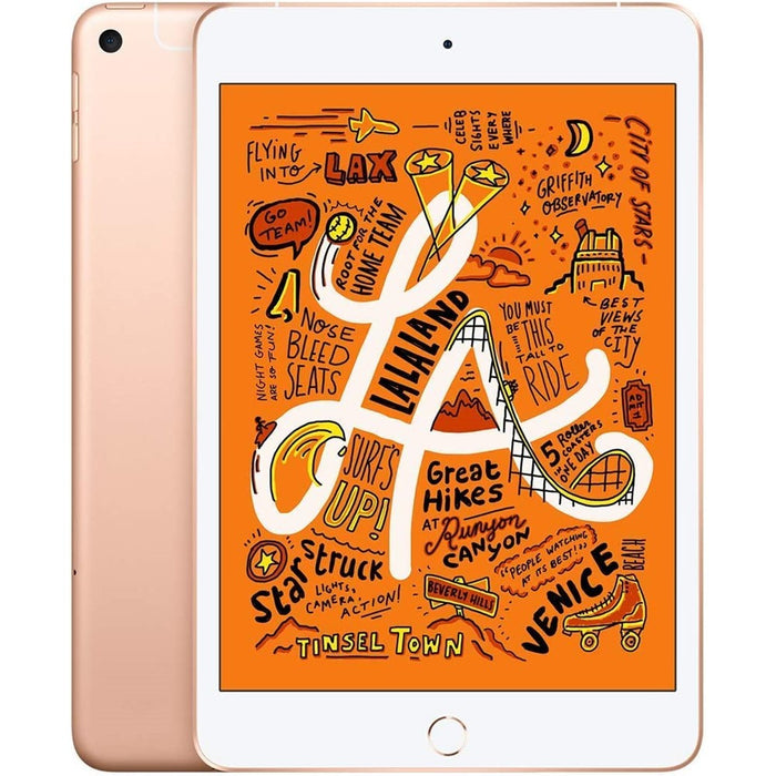 Apple iPad Mini 5.ª generación (Wi-Fi + 4G Cellular, 256 GB) 7,9" completamente desbloqueado (dorado) (gris)