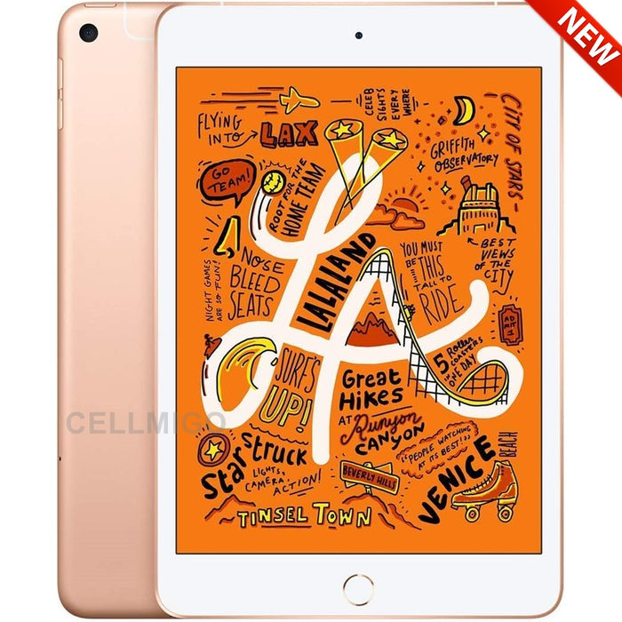 Apple iPad Mini 5.ª generación (Wi-Fi + 4G Cellular, 256 GB) 7,9" completamente desbloqueado (dorado) (gris)