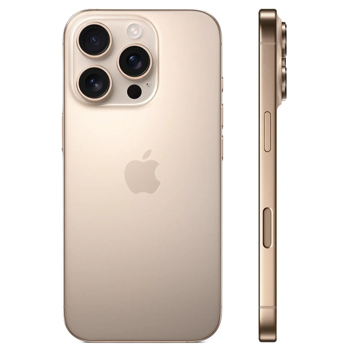 iPhone 16 Pro Max (256GB, 8GB) 6.9", iOS 18, 5G / 4G LTE Fully Unlocked (Renewed | Like New, Desert Titanium)
