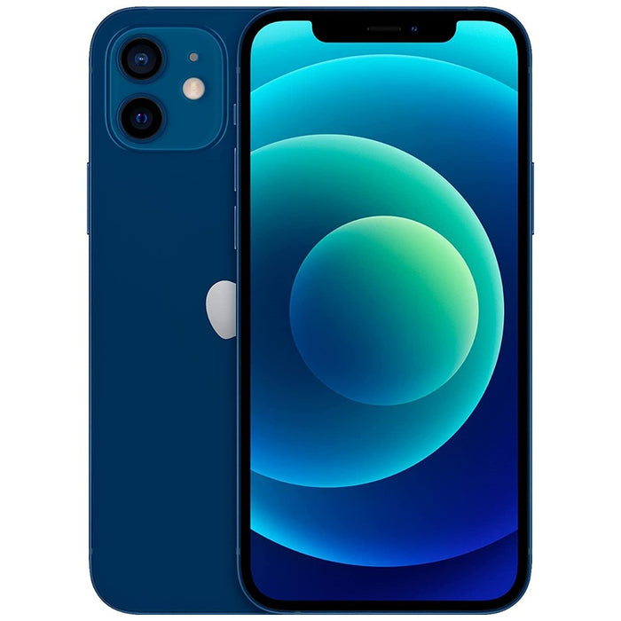 Apple iPhone 12 5G (128GB, 4GB) 6.1" OLED, 5G / 4G LTE ***READ DESCRIPTION*** (For Parts | Non-Functional, Blue)