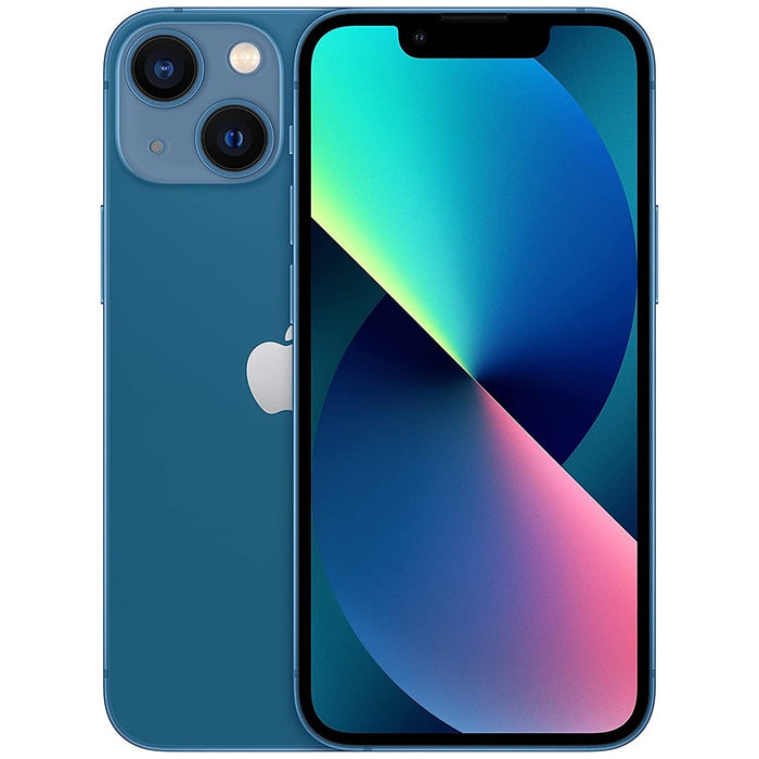 Apple iPhone 13 5G (128 GB) 6,1" OLED, 5G/4G LTE totalmente desbloqueado, sin Face ID (aceptable, reacondicionado, azul)