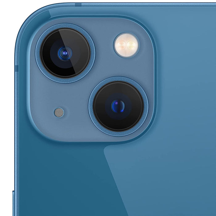 Apple iPhone 13 5G (128 GB) 6,1" OLED, 5G/4G LTE totalmente desbloqueado, sin Face ID (aceptable, reacondicionado, azul)