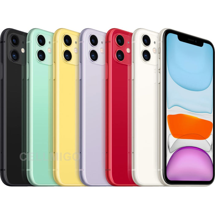 Apple iPhone 11 (64 GB) 6.1" Global 4G LTE Totalmente desbloqueado (GSM + Verizon) (Excelente - Reacondicionado)