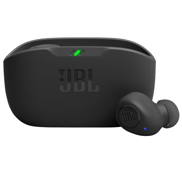 JBL Vibe Buds True Wireless Bluetooth In-Ear Headphones - Black (Renewed) (Excellent - Refurbished, Black)