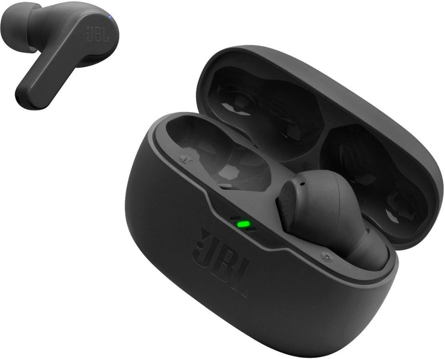 JBL Vibe Beam True Wireless Bluetooth In-Ear Headphones - Black (Renewed) (Excellent - Refurbished, )