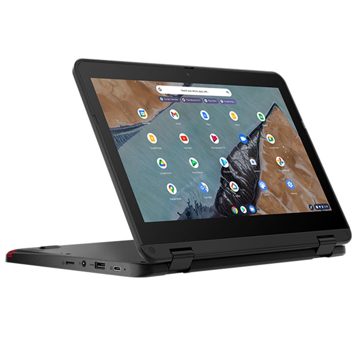 Ordinateur portable Lenovo 300e Chromebook LTE Gen 3 (32 Go) 11,6" 2-en-1 à écran tactile débloqué (bon état - remis à neuf, gris)