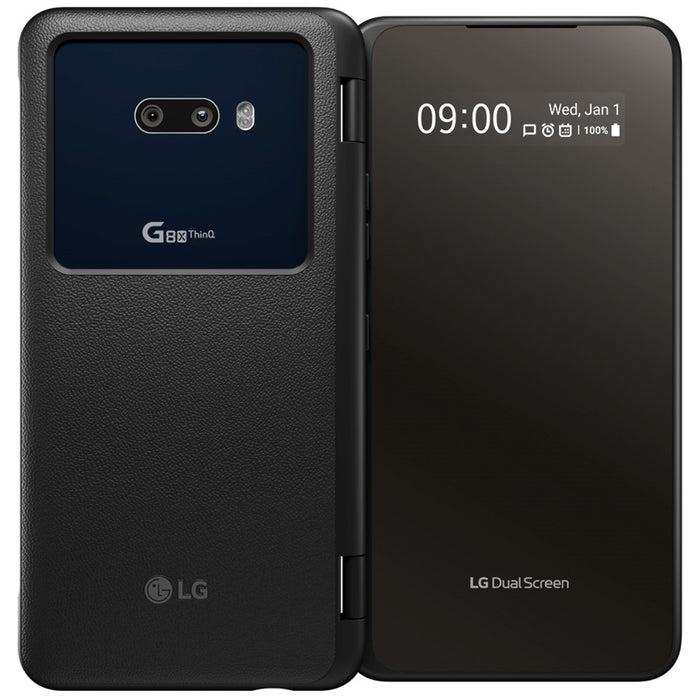 LG G8X ThinQ Dual Screen (128 GB, 6 GB) Desmontable 6.4� 4G LTE GSM Desbloqueado G850EM (Excelente - Reacondicionado, Negro)