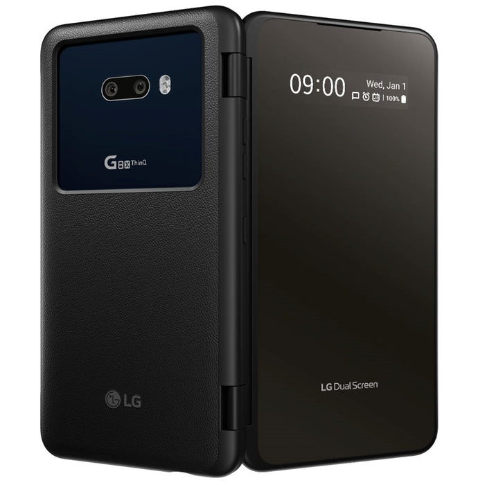 LG G8X ThinQ Dual Screen (128 GB, 6 GB) Desmontable 6.4� 4G LTE GSM Desbloqueado G850EM (Excelente - Reacondicionado, Negro)