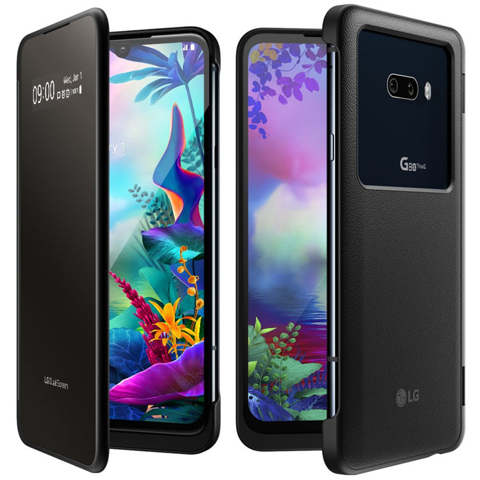 LG G8X ThinQ Dual Screen (128 GB, 6 GB) Desmontable 6.4� 4G LTE GSM Desbloqueado G850EM (Excelente - Reacondicionado, Negro)